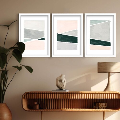 Wallity slika 3p3752softct-011, 3 dela, 38 x 53 cm Slike