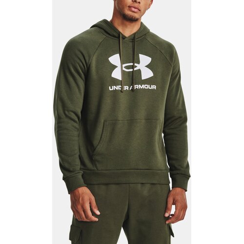 Under Armour Muški duks UA Rival Fleece Logo HD 1379758-390, Maslinasti Cene