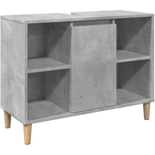 Maison Chic Kopalniška omarica - Kopalniški kabinet betonsko siva 80x33x60 cm inženirski les, (21794616) Cene