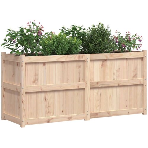  Vrtna sadilica 150 x 50 x 70 cm od masivne borovine Slike