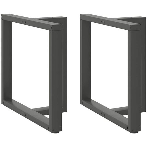 VidaXL noge za jedilno mizo t-oblika 2 kosa antracit 70x35x(72-73) cm Slike