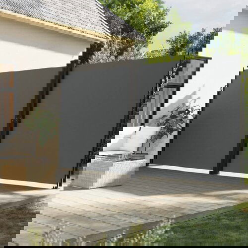 VidaXL Bočna tenda na uvlačenje antracit 200 x 600 cm Slike