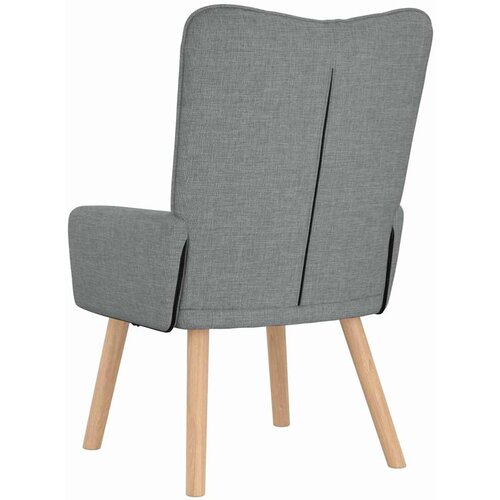  Fotelja Svijetlo siva 63 x 67 x 94 cm Tkanina i &amp;scaron;perploča Slike