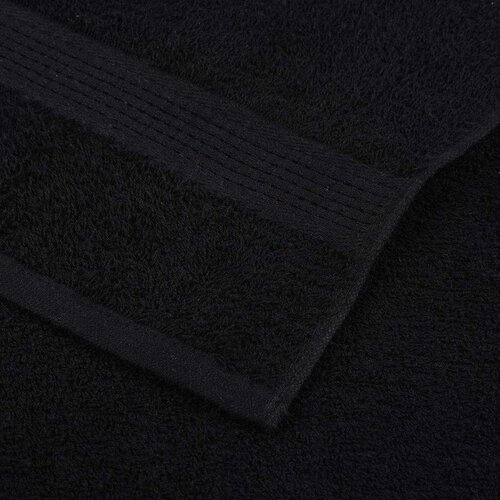  Ručnici za pranje 10 kom crni 30 x 30 cm 360 gsm 100 % pamuk Slike