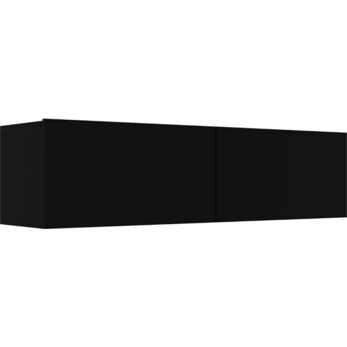 Maison Chic TV omarica - TV enota - Televizijska omarica črna 120x30x30 cm inženirski les, (21700826) Slike