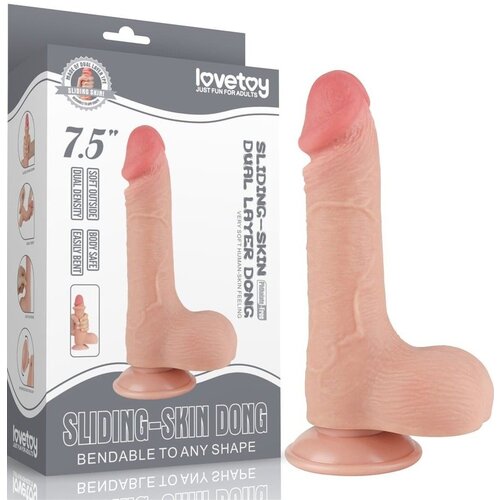 Realistični dildo | Sliding Skin 19 cm Slike