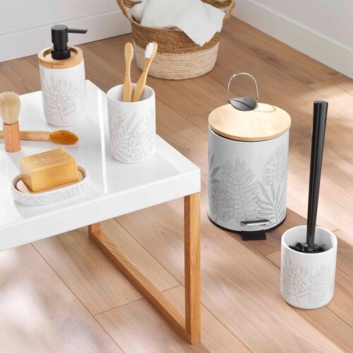 Douceur d int&amp;eacute;rieur Bijela metalna kanta za smeće s pedalom 3 l Amber &amp;ndash; Slike