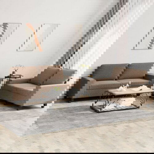 vidaXL 2-dijelni set sofa smeđi od tkanine Cijene