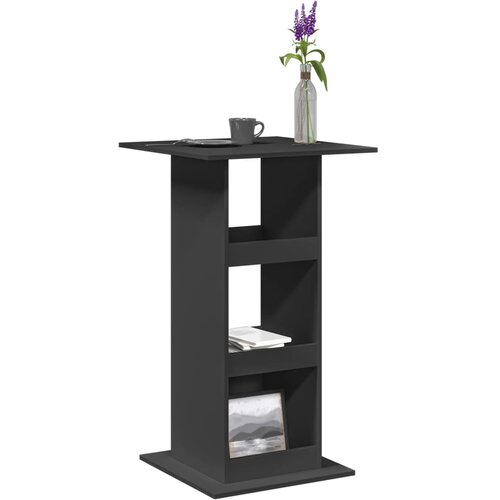  Barski stol s prostorom crni 60x60x102 cm konstruirano drvo Cene