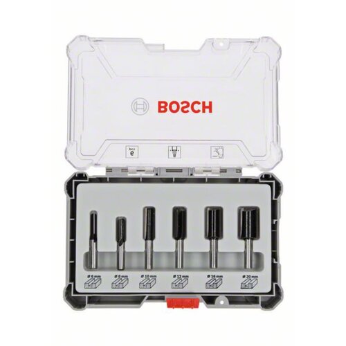 Bosch Set rezkarjev za utore (Premer stebla svedra: 8 mm, 6 -del.) Slike