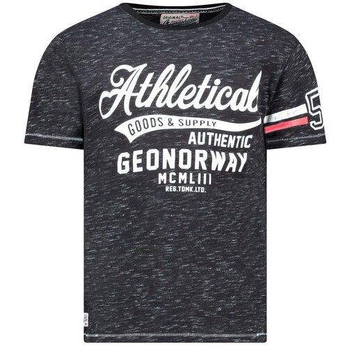 Geographical Norway Mu&amp;scaron;ka majica kratkih rukava Jortlab Db 240 M, Crna Slike