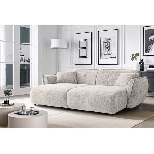 Ropez Bež sofa od &amp;scaron;enila s ležaljkom 252 cm Nelia Big &amp;ndash; Slike