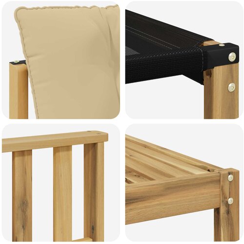  Set vanjskih sofa 9 kom. Bijela i bež Slike