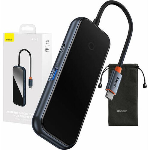 Baseus 4-v-1 adapter Hub USB-C na 4xUSB 3.0 (temno siva) Slike