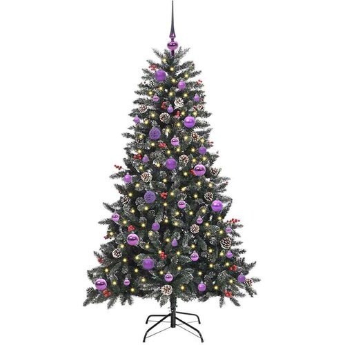 VidaXL Umjetno božićno drvce s stalakom Zelena 83.5 x 83.5 x 150 cm Slike