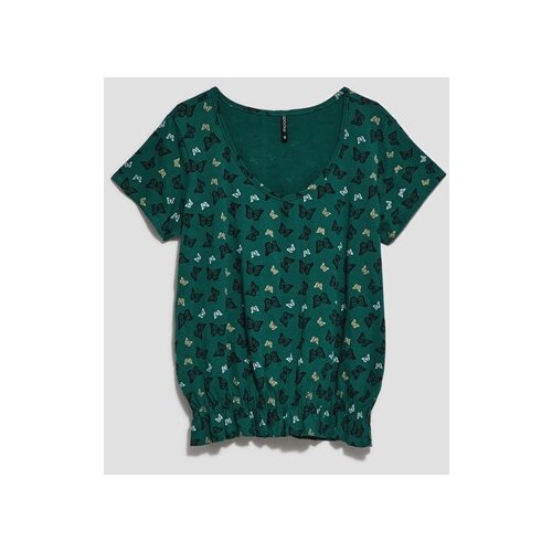 Moodo WOMEN'S T-SHIRT L-TS-4054 PALM LEAF Cene