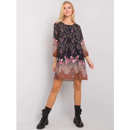 Och Bella Dress-TW-SK-BI-2667-1.72P-black-beige Cene