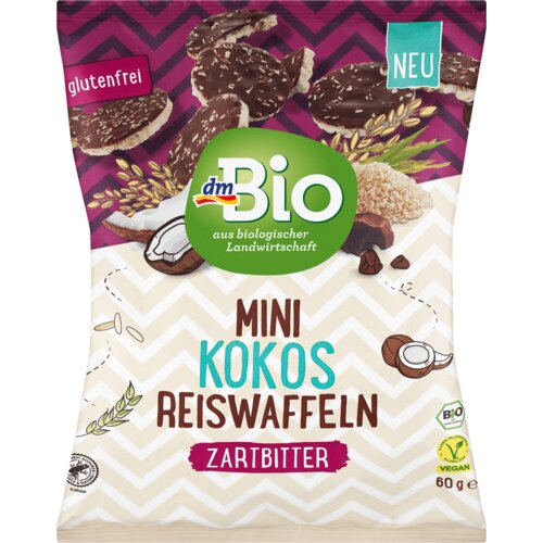 dmBio mini pirinčane galete sa kokosom i čokoladom 60 g Slike