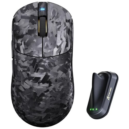 Attack Shark Bežični gaming mi&amp;scaron; RS3Ultra PAW3955MAX/52000 DPI/8KHz/Lightweight/Black Carbon Slike