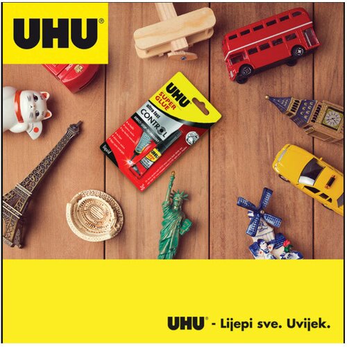  LJEPILO TRENUTAČNO 3G PLUS 1GRATIS SUPER GLUE(CIANOAKRILAT) UHU L0182000 BLISTER Slike