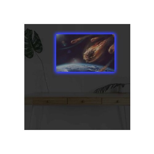 Wallity Zidna slika sa LED osvjetljenjem NASA-009, 45x70 cm Cene