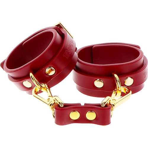 Taboom Bondage in Luxury Wrist Cuffs Red Cene