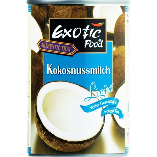 EXOTIC FOOD Kokosovo mleko light, vsebnost ma&scaron;čobe: pribl. 6 % - 400 ml Cene
