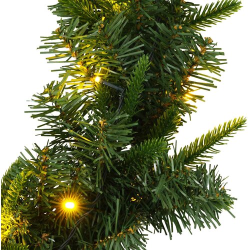  Božićni vijenci Zelena 270 cm PVC i PE 50 LED lampica Slike