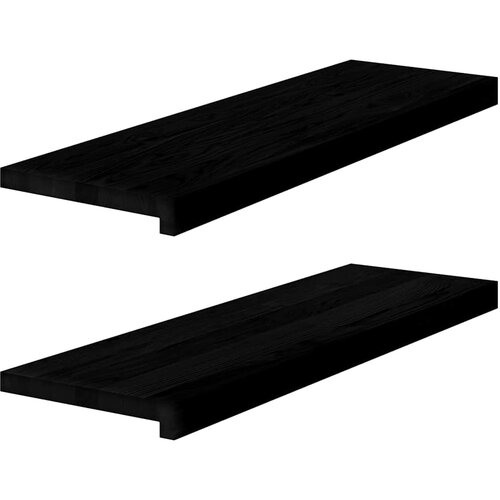  Prozorske klupice 2 kom tamnosmeđe 80x25x2 cm masivne hrast Cijene