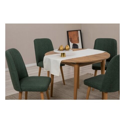 Hanah home Vina 1070 Trpezarijski sto i stolice, smeđe-siva Slike