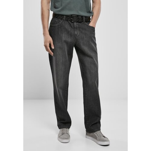 Urban Classics Loose Fit Jeans Real Black Washed Slike