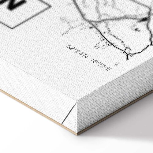  Slika - City Plan: Poznan (1 Part) Vertical 40x60 Akustična Slike