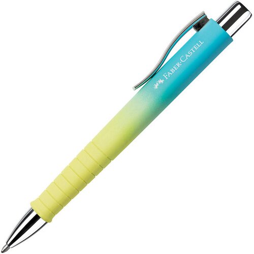 Olovka KEMIJSKA GUMIRANA POLY BALL XB FABER CASTELL 241109 PLAVO-ŽUTA Cene