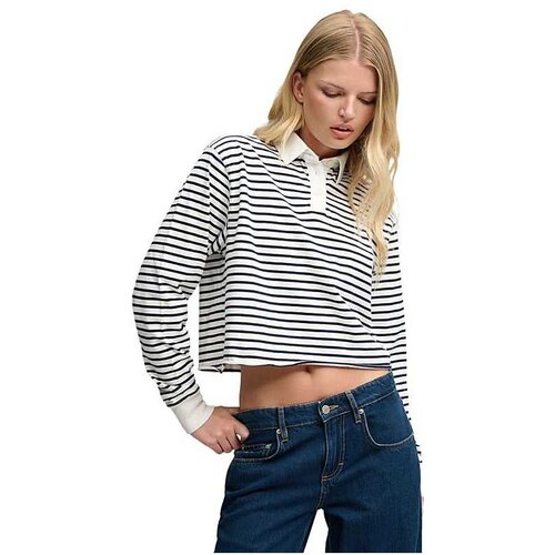 Superdry prugasta ženska polo majica Slike