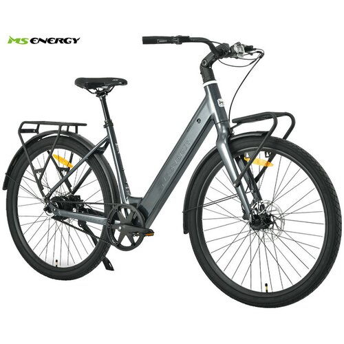 Ms Energy Zorya Plus gradski električni bicikl 28 inča, remenski pogon Gates, crni (Night Black) Cijene