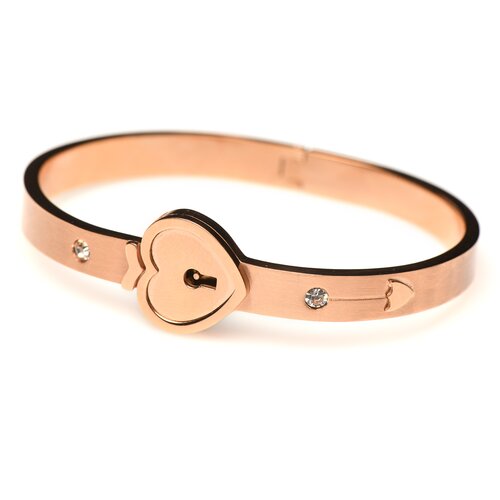 Master Series Cuffed Locking Bracelet & Key Necklace Rose Gold Cijene