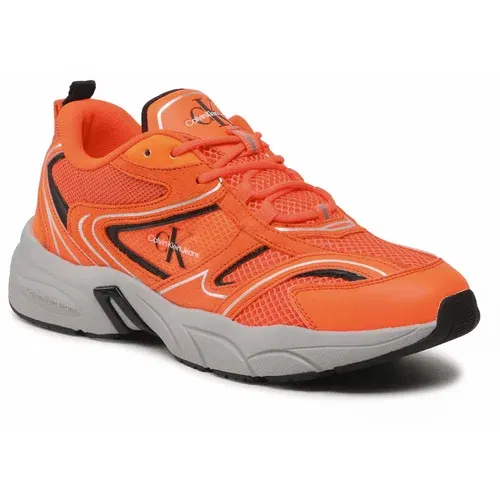 Calvin Klein Jeans Superge Retro Tennis Su-Mesh YM0YM00589 Shocking Orange/Formal Grey S07