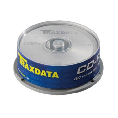 Traxdata CD-R, 80 MIN, 52X, brand cake 25 kom Slike