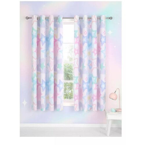 Catherine Lansfield Otro&amp;scaron;ke zavese v kompletu 2 ks 168x183 cm Ombre Stars &amp;ndash; Slike