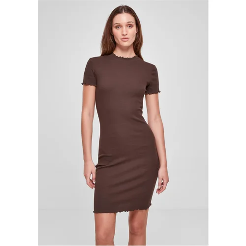 UC Ladies Ladies Rib Tee Dress brown