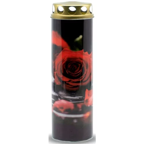 EKOVITA Papirnata ekološka sveča (rdeča vrtnica, M)
