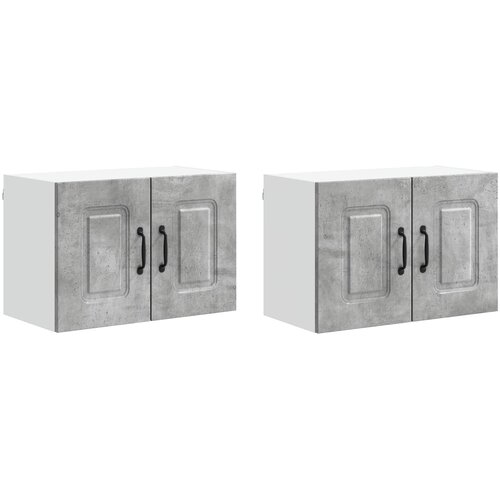 vidaXL Kuhinjski element Kalmar 2 pcs Betonsko siva 60 x 31 x 40 cm, (5000131912) Cene