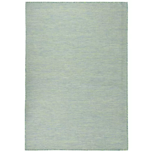 vidaXL Vanjski tepih ravnog tkanja 160 x 230 cm tirkizni