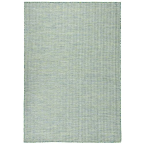 vidaXL zunanja preproga ploščato tkanje 160x230 cm turkizna Cene