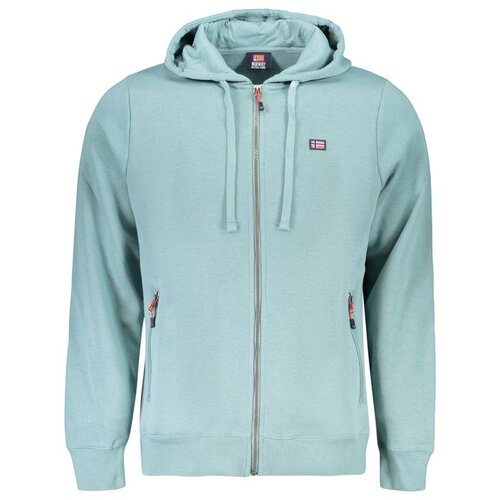 Norway 1963 mu&amp;scaron;ka hoodie dukserica na patentni zatvarač zelena Slike