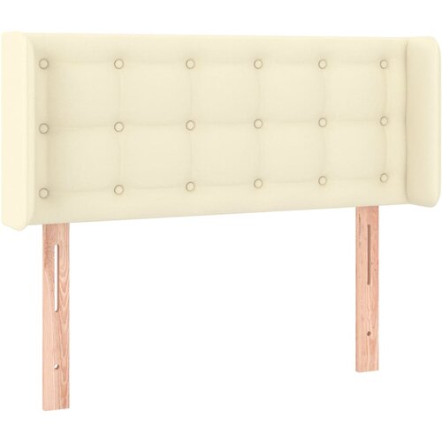 Maison Chic vzglavna omarica - nočna omarica - posteljna omarica z ušesi krem 103x16x78/88 cm umetno usnje, (21713046) Cene