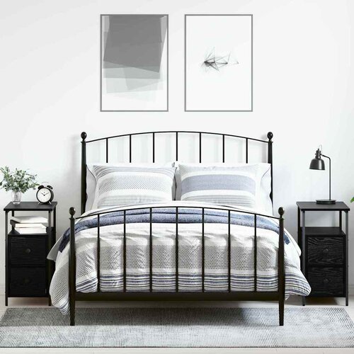  Noćni ormar 2 pcs Crni hrast 30 x 60 x 60 cm Konstruirano drvo Cijene