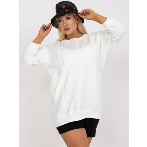 Fashion Hunters Basic white plus size cotton blouse Slike