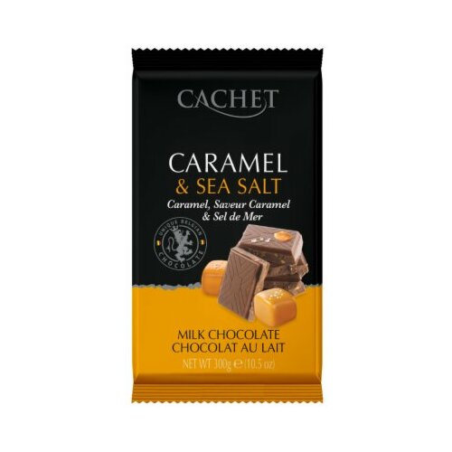 Cachet čokolada mlečna 32% sa karamel&morska so 300G Slike
