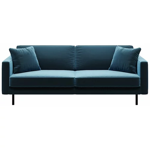 MESONICA plava baršunasta sofa Kobo, 207 cm